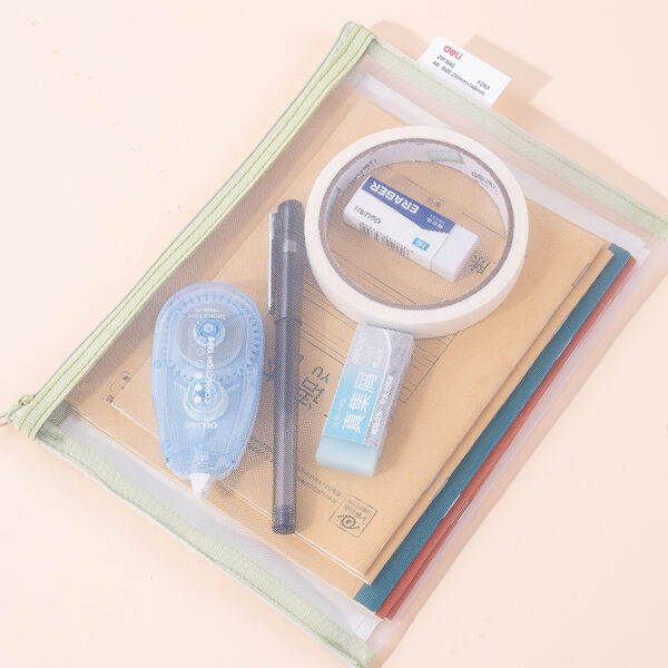 MAPA PROTECTIE POLIESTER ZIP A5 DELI – poza 2