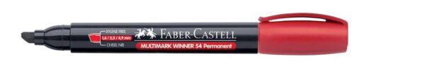 MARKER PERMANENT ROSU VARF TESIT MULTIMARK WINNER 54 2024 FABER CASTELL – poza 2