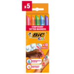 MARKER TATTOO KIDS SET 5 MARKERE + 10 SABLOANE BIC – poza 1