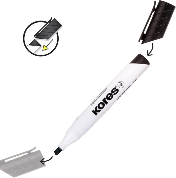 MARKER WHITEBOARD ALBASTRU VARF TESIT KORES – poza 3