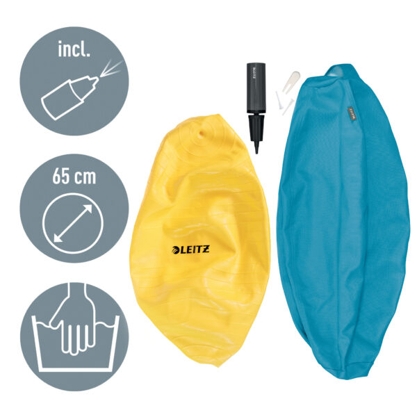 MINGE ERGONOMICA PT SEZUT SAU FITNESS ALBASTRU CELEST LEITZ – poza 4