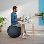 MINGE ERGONOMICA PT SEZUT SAU FITNESS GRI ANTRACIT LEITZ – poza 2