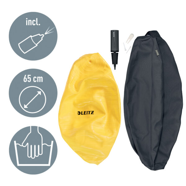 MINGE ERGONOMICA PT SEZUT SAU FITNESS GRI ANTRACIT LEITZ – poza 4