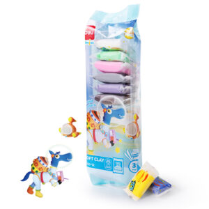 PLASTILINA SOFT CLAY 12 CULORI 72G DELI – poza 1