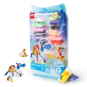 PLASTILINA SOFT CLAY 24 CULORI 144G DELI – poza 1