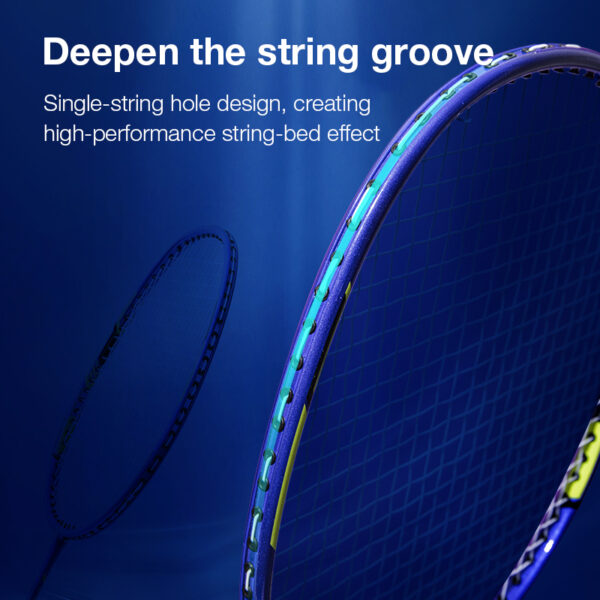 RACHETA BADMINTON DIN FIBRA DE STICLA 68MM DELI – poza 5