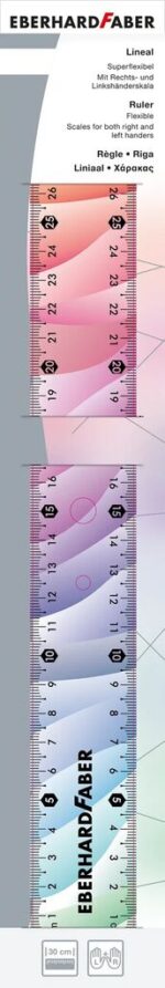 RIGLA 30CM FLEXIBILA RAINBOW EBERHARD FABER – poza 1