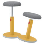SCAUN ERGONOMIC PT POZITIE SEZUT/IN PICIOARE GALBEN CHIHLIMBAR LEITZ – poza 1
