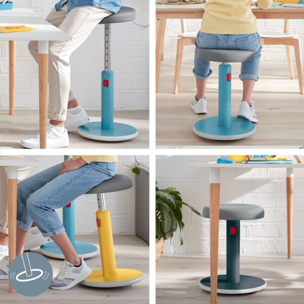SCAUN ERGONOMIC PT POZITIE SEZUT/IN PICIOARE GALBEN CHIHLIMBAR LEITZ – poza 3