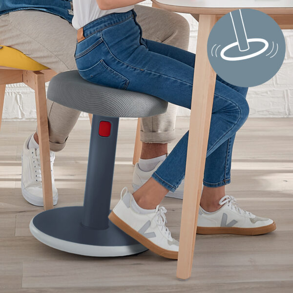SCAUN ERGONOMIC PT POZITIE SEZUT/IN PICIOARE GRI ANTRACIT LEITZ – poza 5