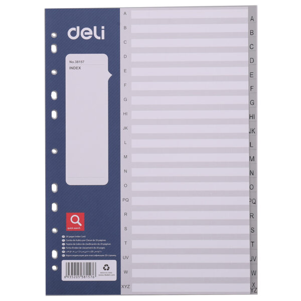 SEPARATOARE INDEX PLASTIC A-Z DELI – poza 1