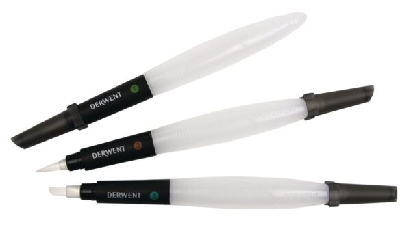 SET 3 BUCATI PENSULE CU REZERVOR (2 x VARF ROTUND, 1 x VARF TESIT) PROFESSIONAL DERWENT – poza 5