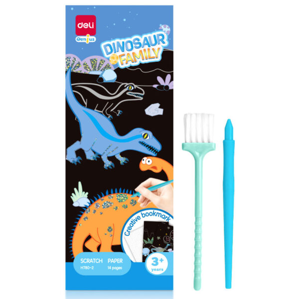 SET CREATIV 15 SEMNE DE CARTE CARTON RAZUIBIL DINOZAURI DELI – poza 2