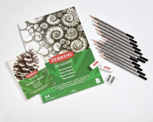 SET CREIOANE GRAFIT 6B-5H PENTRU INCEPATORI DERWENT ACADEMY – poza 2
