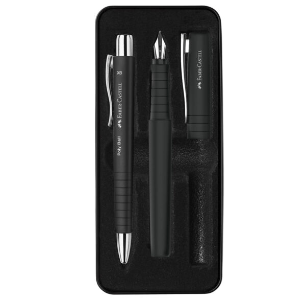 SET STILOU B + PIX XB POLY NEGRU FABER-CASTELL – poza 1