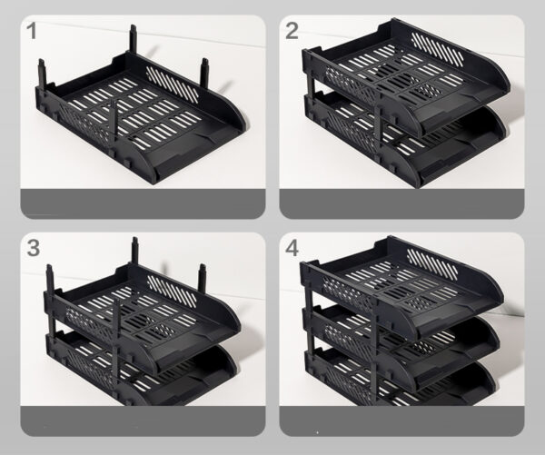TAVITE SUPRAPOZABILE CU DISTANTIER 3BUC/SET NEGRE DELI – poza 5