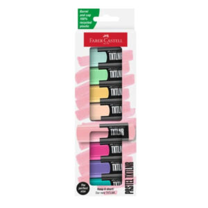 TEXTMARKER MINI SET 8 PASTEL FABER-CASTELL – poza 1