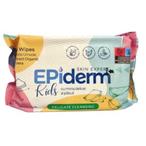 Șervețele umede Epiderm Kids cu Aloe Vera, 72 buc/set – poza 1