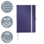 CAIET BIROU A5 DICTANDO ALBASTRU-VIOLET COPERTA CARTON STYLE LEITZ – poza 2