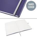 CAIET BIROU A5 DICTANDO ALBASTRU-VIOLET COPERTA CARTON STYLE LEITZ – poza 3