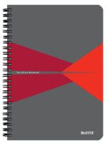 CAIET BIROU SPIRA A5 ARITMETICA ROSU COPERTA PP OFFICE LEITZ – poza 1