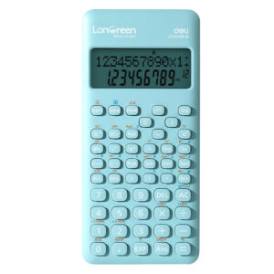 CALCULATOR STIINTIFIC 12DIG 240F BLEU LONGREEN PLASTIC RECICLAT DELI – poza 1