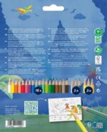 CREIOANE COLORATE 18+6 CULORI DINOZAURI FABER-CASTELL – poza 2