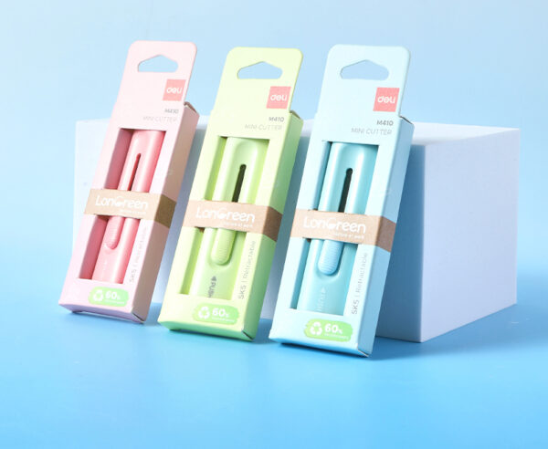 CUTTER MINI CULORI ASORTATE LONGREEN PLASTIC RECICLAT DELI – poza 4