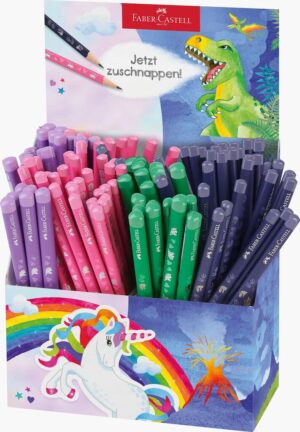 DISPLAY 120 BUC CREION GRAFIT STANDARD SI JUMBO UNICORNI SI DINOZAURI FABER-CASTELL – poza 1