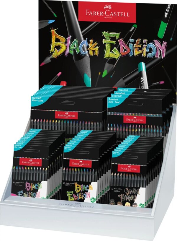 DISPLAY CONCEPT CREIOANE COLORATE BLACK EDITION 2025 FABER-CASTELL – poza 1