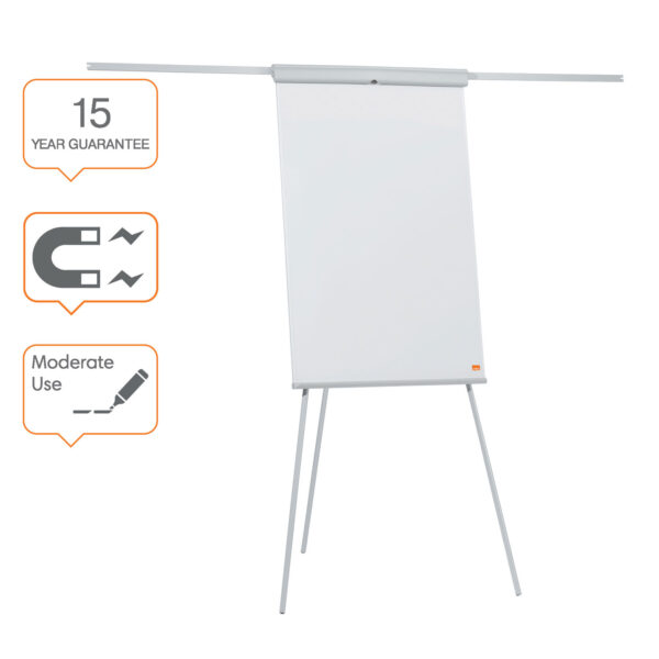 FLIPCHART MAGNETIC CU BRATE/TREPIED 68 x 100 CM ESSENTIALS NOBO – poza 2
