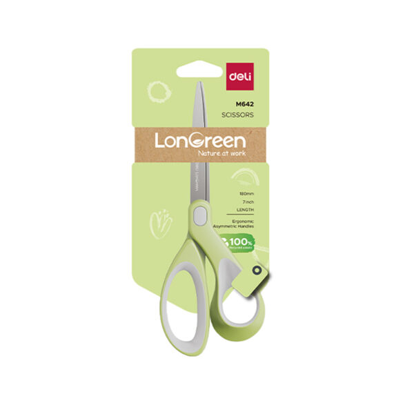 FOARFECA BIROU 18CM CULORI PASTEL LONGREEN PLASTIC RECICLAT DELI – poza 2