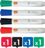 KIT WHITEBOARD (4 MARKERE + BURETE + REZERVA + SPRAY 50ML) NOBO – poza 4
