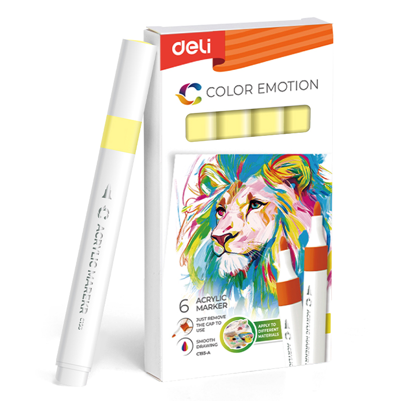 MARKER ACRILIC GALBEN LAMAIE COLOR EMOTION DELI – poza 1