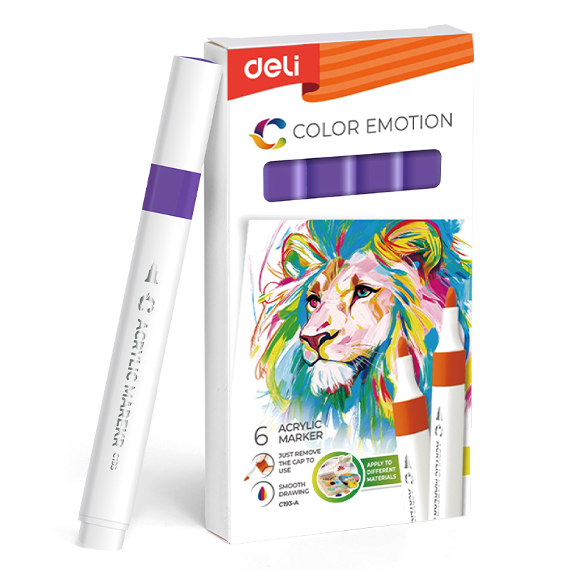 MARKER ACRILIC MOV COLOR EMOTION DELI – poza 1