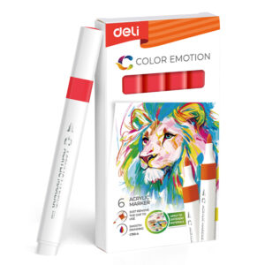 MARKER ACRILIC ROSU COLOR EMOTION DELI – poza 1