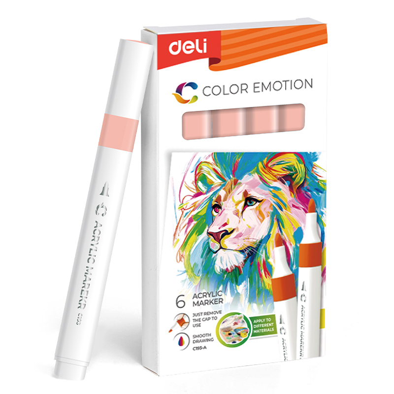 MARKER ACRILIC ROZ PERLA COLOR EMOTION DELI – poza 1