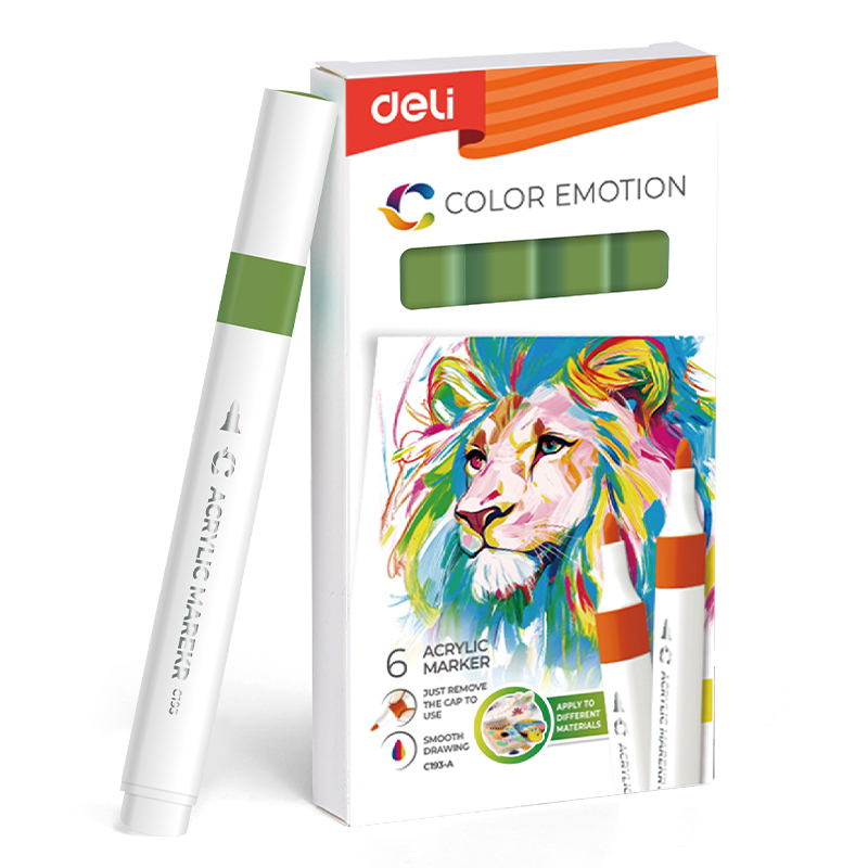 MARKER ACRILIC VERDE MUSCHI COLOR EMOTION DELI – poza 1