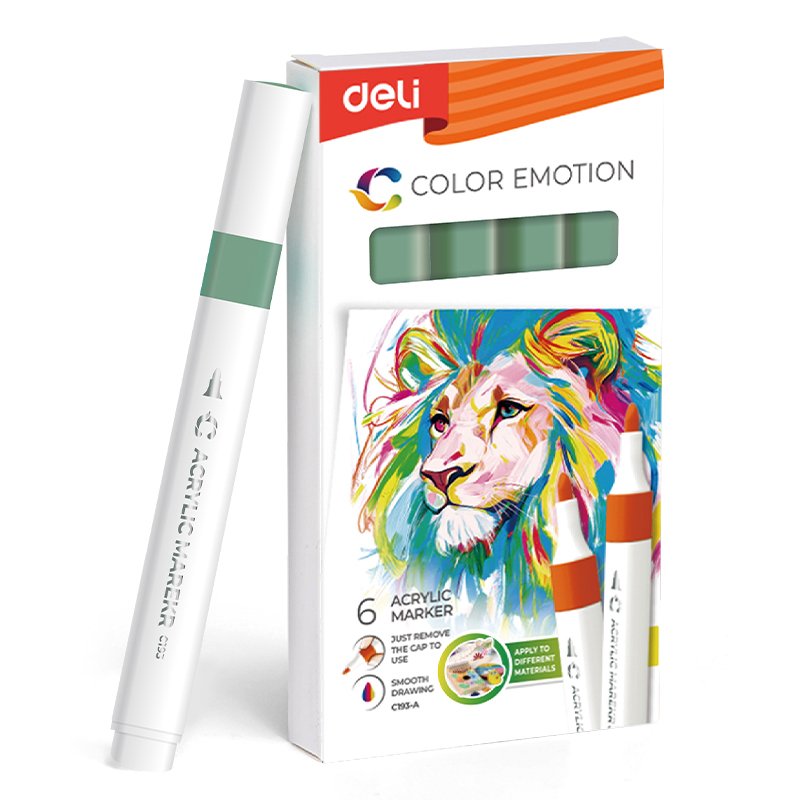 MARKER ACRILIC VERDE PAL COLOR EMOTION DELI – poza 1