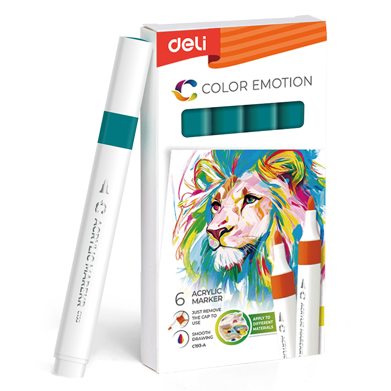 MARKER ACRILIC VERDE TURCOAZ COLOR EMOTION DELI – poza 1
