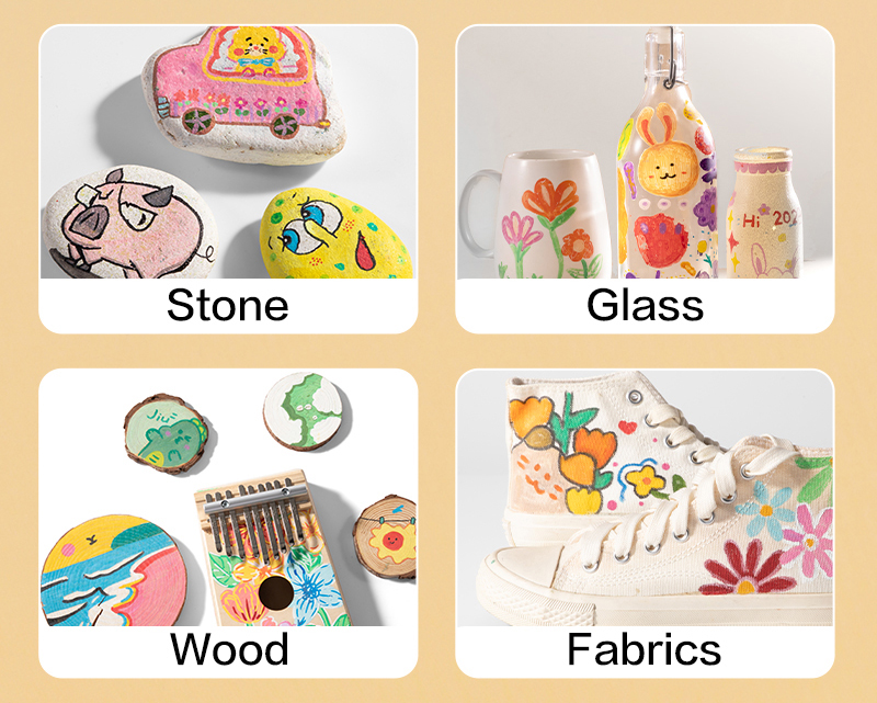 MARKERE ACRILICE SET 12 CULORI COLOR EMOTION DELI – poza 4