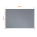 PANOU TEXTIL 90 x 60 CM GRI ESSENTIALS NOBO – poza 3