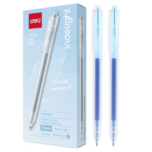 PIX CU GEL CU MECANISM 0.5MM BLEU DELI – poza 2