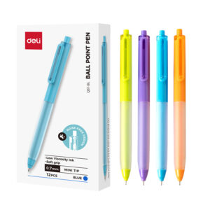 PIX CU MECANISM 0.7MM CORP PASTEL ALBASTRU SOFTGRIP DELI – poza 1