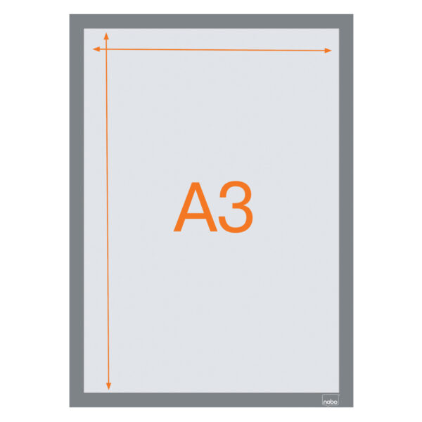 RAMA MAGNETICA AUTOADEZIVA A3 ARGINTIE 2/SET NOBO – poza 4
