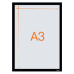 RAMA MAGNETICA AUTOADEZIVA A3 NEAGRA 2/SET NOBO – poza 2