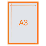 RAMA MAGNETICA AUTOADEZIVA A3 PORTOCALIE 2/SET NOBO – poza 3
