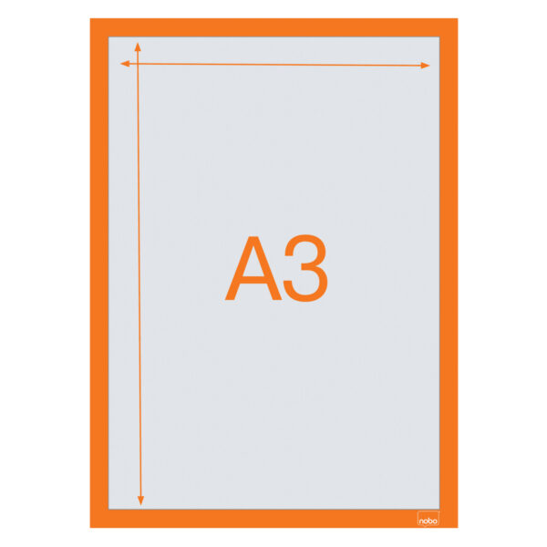 RAMA MAGNETICA AUTOADEZIVA A3 PORTOCALIE 2/SET NOBO – poza 3