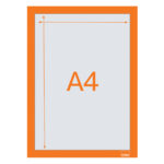 RAMA MAGNETICA AUTOADEZIVA A4 PORTOCALIE 2/SET NOBO – poza 4