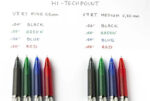 ROLLER 0.5MM V5 ROSU HI-TECPOINT RETRACTABIL PILOT – poza 3